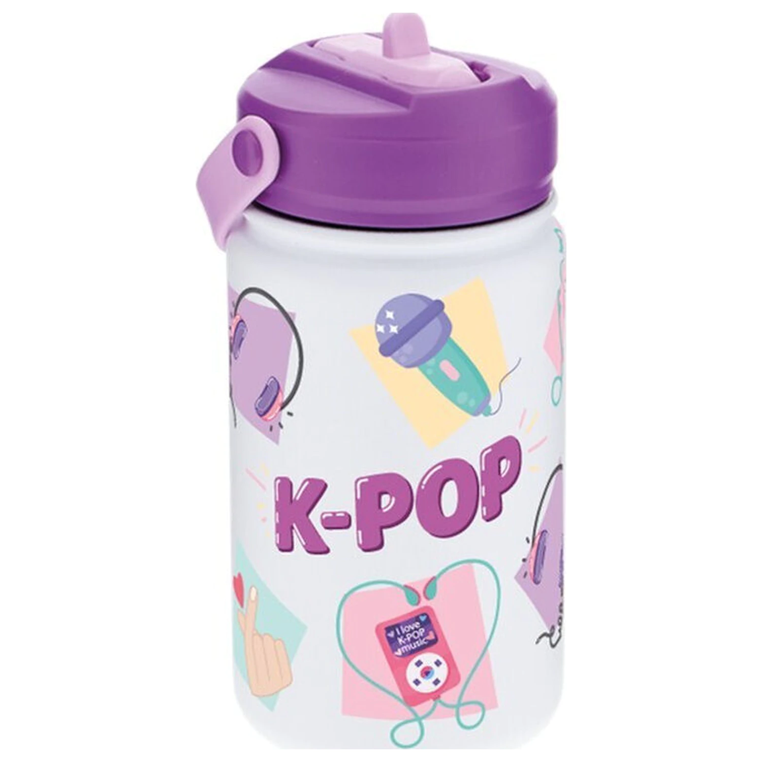 K-Pop Ice Purple Isolierflasche 330ml Produktfoto