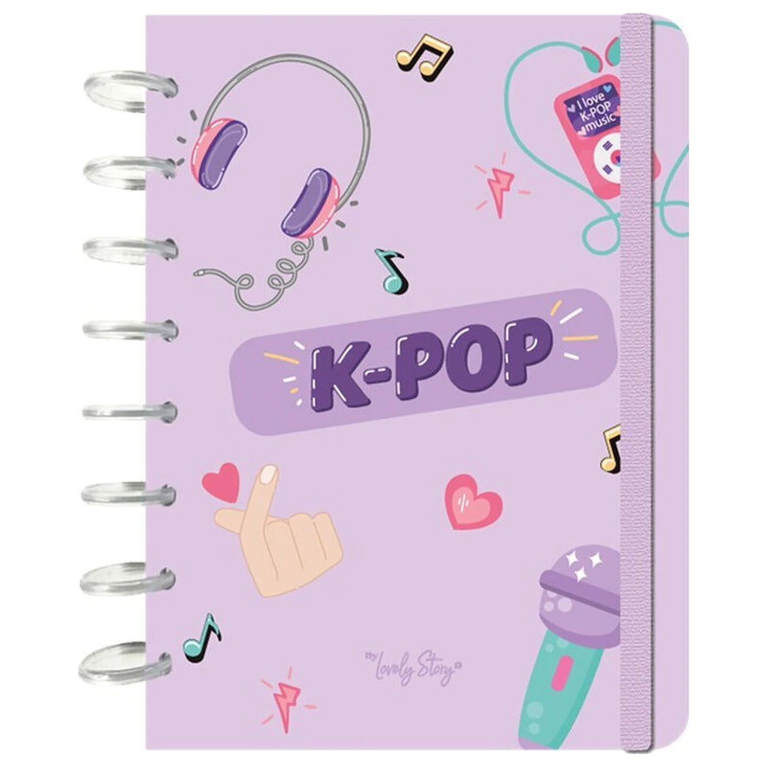 K-Pop Lilac A5 Notizbuch Produktfoto