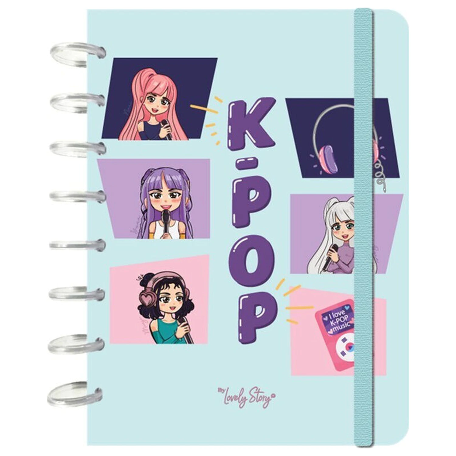 K-Pop Mint A5 Notizbuch Produktfoto