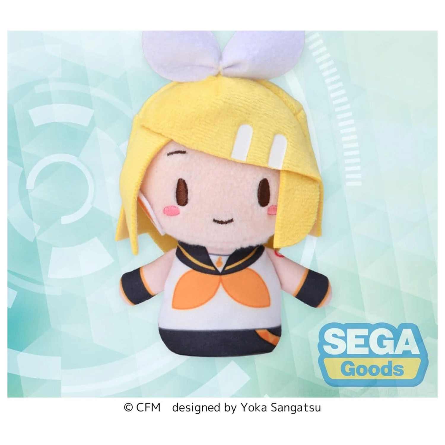 Kagamine Rin & Len Fuwa Petit Plüschfigur Kagamine Rin Fingermaske 10 cm Produktfoto