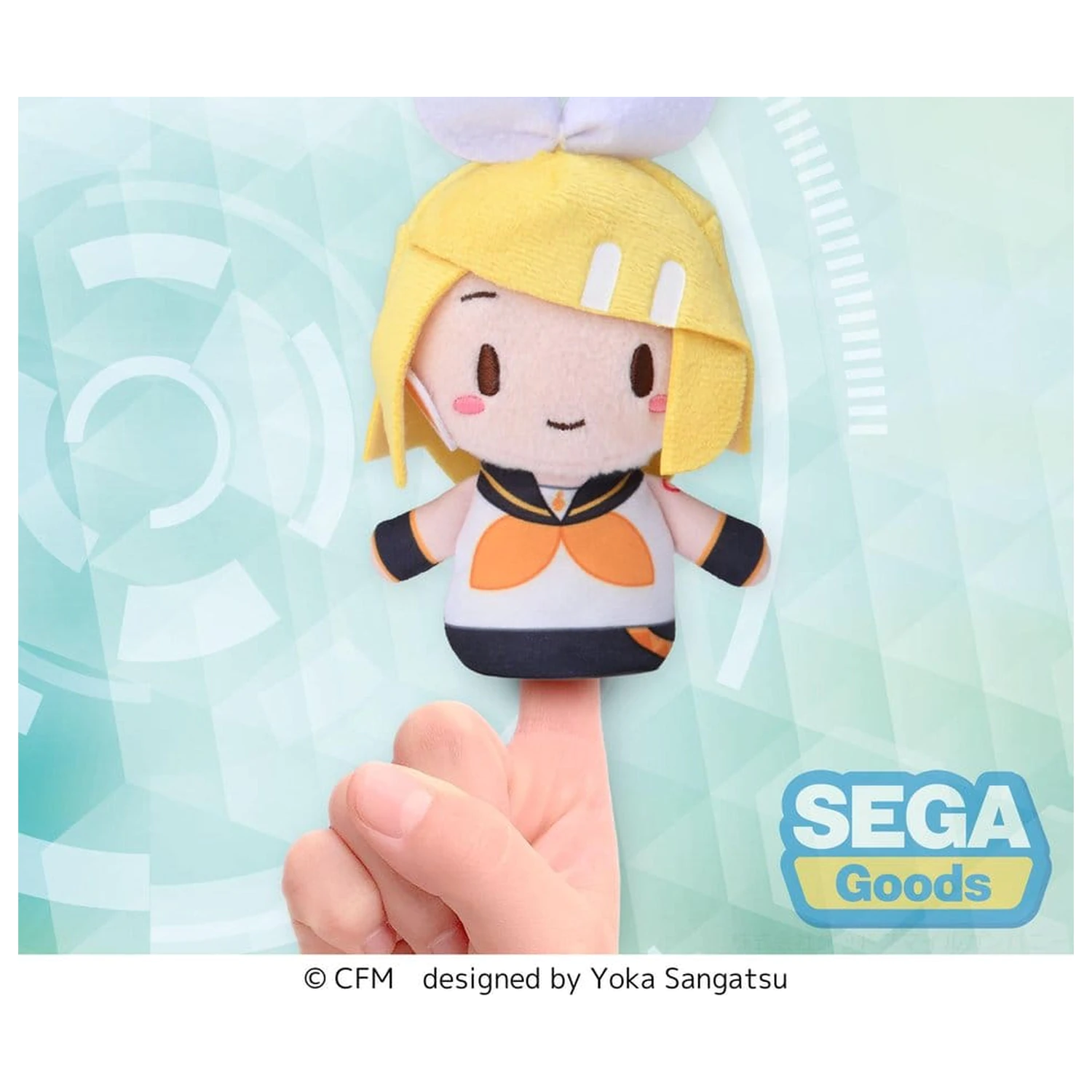 Kagamine Rin & Len Fuwa Petit Plüschfigur Kagamine Rin Fingermaske 10 cm Produktfoto