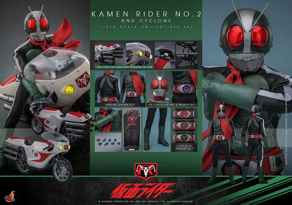 Kamen Rider 1/6 Kamen Rider No. 2 und Cylone  30 cm Produktfoto