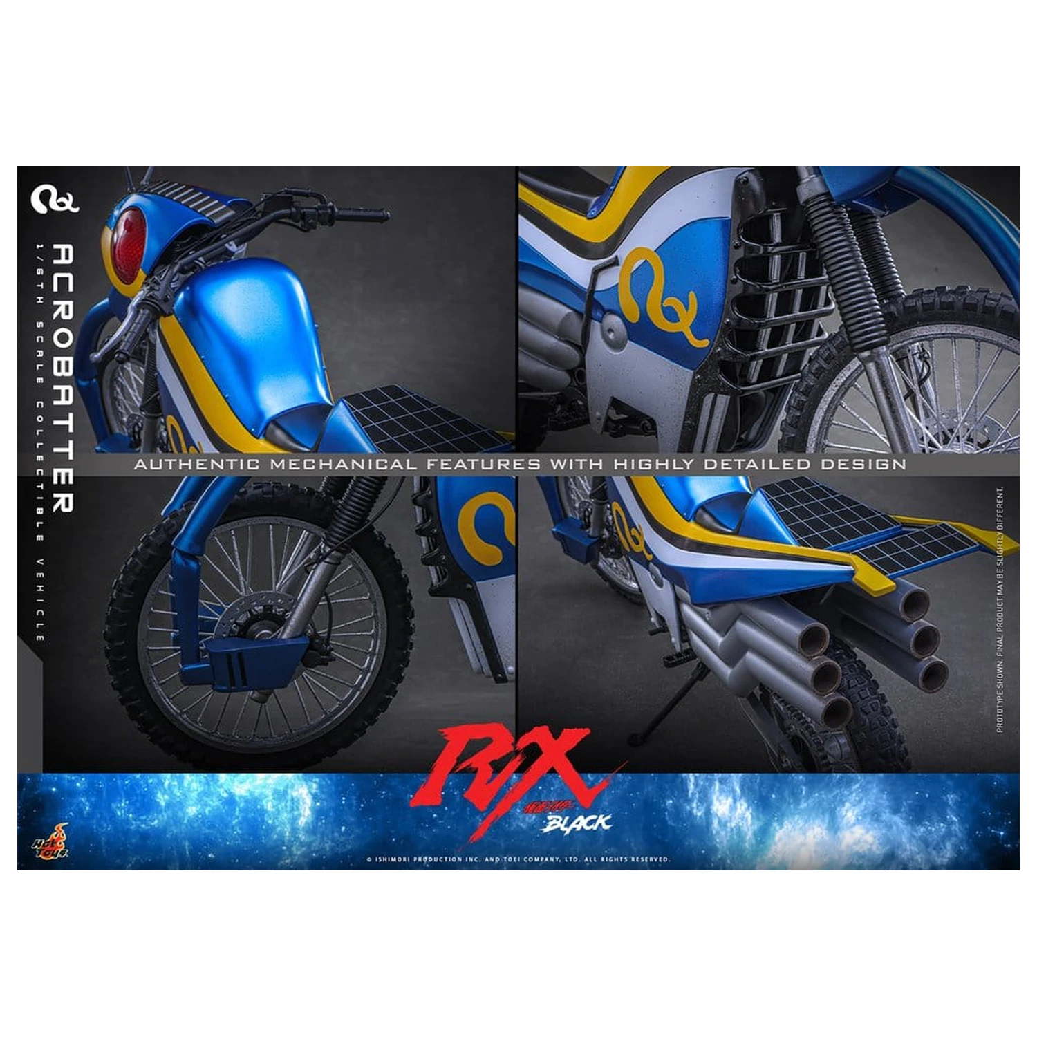 Kamen Rider Black RX Fahrzeug 1/6 Acrobatter 38 cm Produktfoto