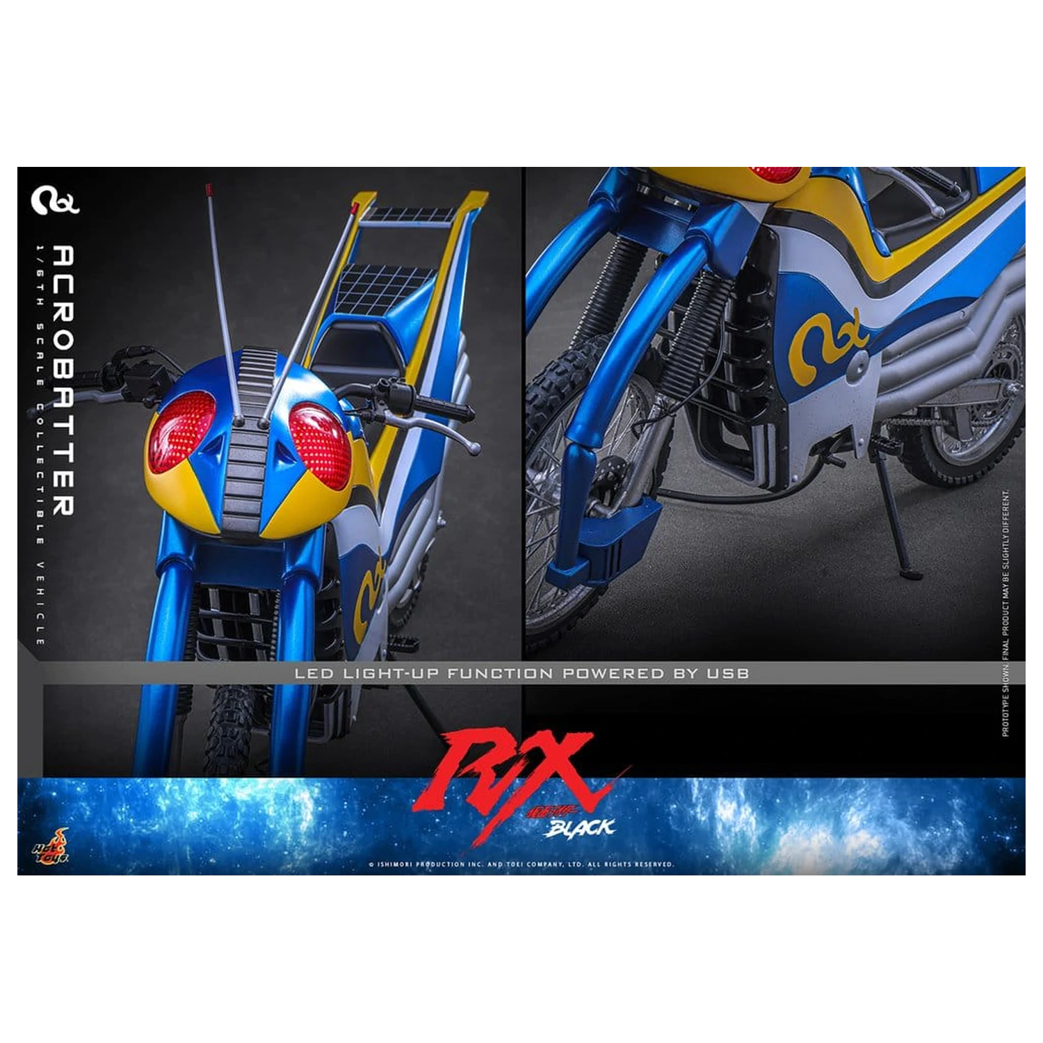 Kamen Rider Black RX Fahrzeug 1/6 Acrobatter 38 cm Produktfoto