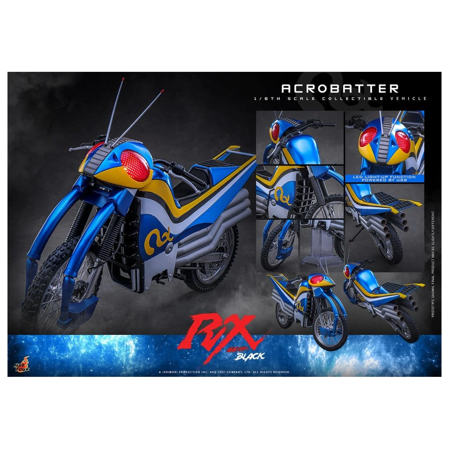 Kamen Rider Black RX Fahrzeug 1/6 Acrobatter 38 cm Produktfoto