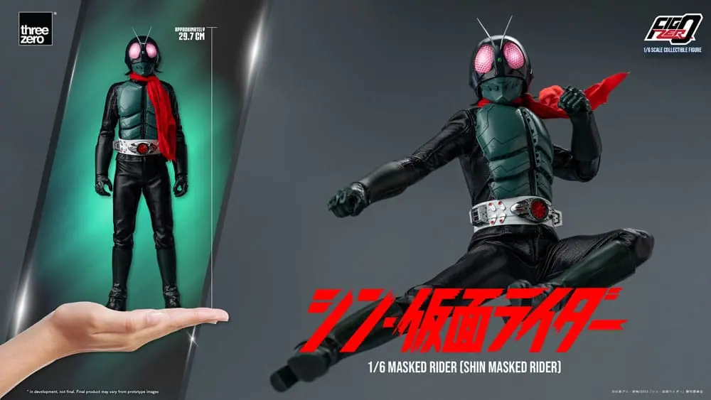 Kamen Rider FigZero Actionfigur 1/6 Shin Masked Rider 30 cm Produktfoto