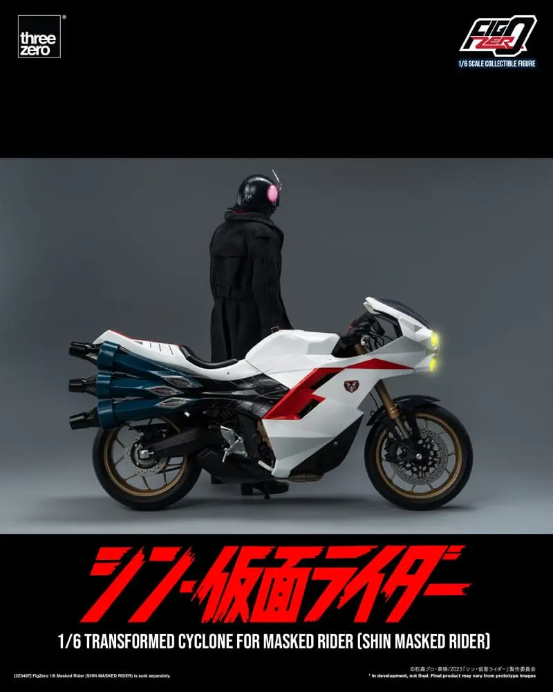 Kamen Rider FigZero Fahrzeug 1/6 Transformed Cyclone for Shin Masked Rider 35 cm Produktfoto