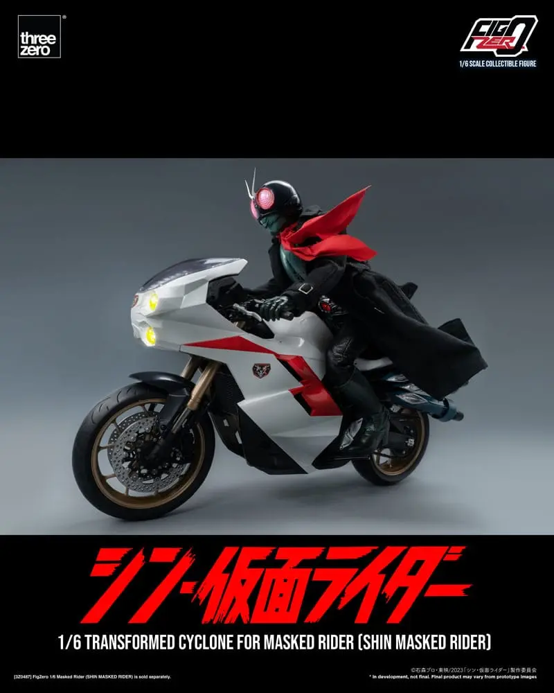Kamen Rider FigZero Fahrzeug 1/6 Transformed Cyclone for Shin Masked Rider 35 cm Produktfoto