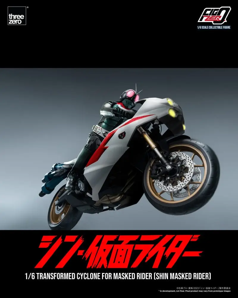 Kamen Rider FigZero Fahrzeug 1/6 Transformed Cyclone for Shin Masked Rider 35 cm Produktfoto