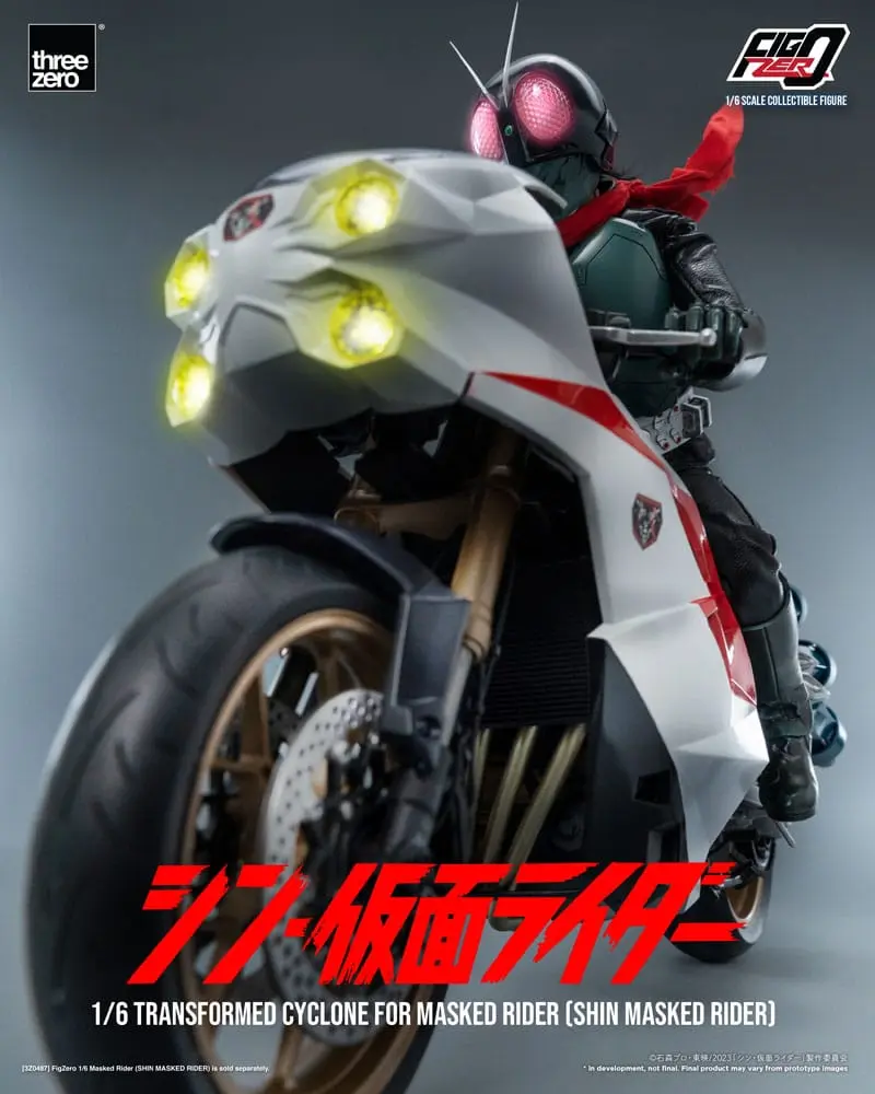 Kamen Rider FigZero Fahrzeug 1/6 Transformed Cyclone for Shin Masked Rider 35 cm Produktfoto