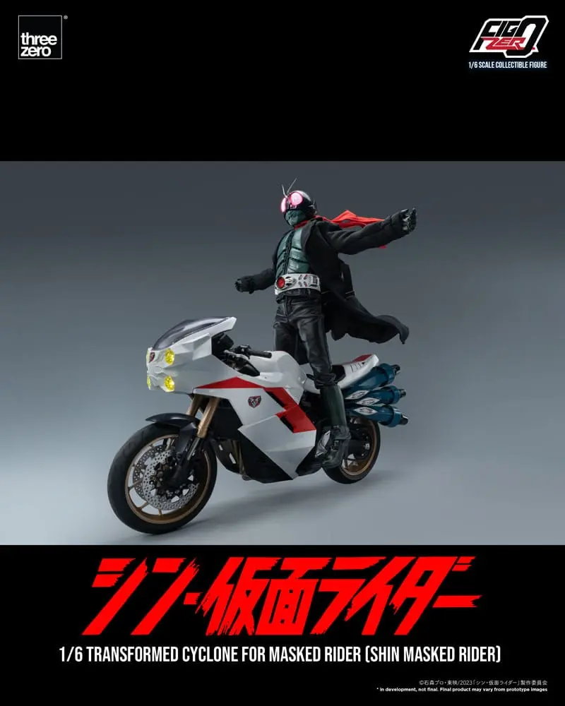 Kamen Rider FigZero Fahrzeug 1/6 Transformed Cyclone for Shin Masked Rider 35 cm Produktfoto