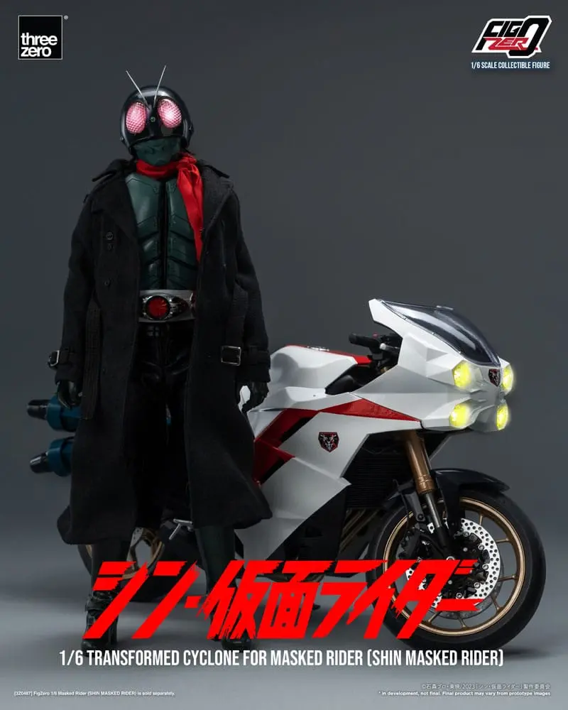 Kamen Rider FigZero Fahrzeug 1/6 Transformed Cyclone for Shin Masked Rider 35 cm Produktfoto