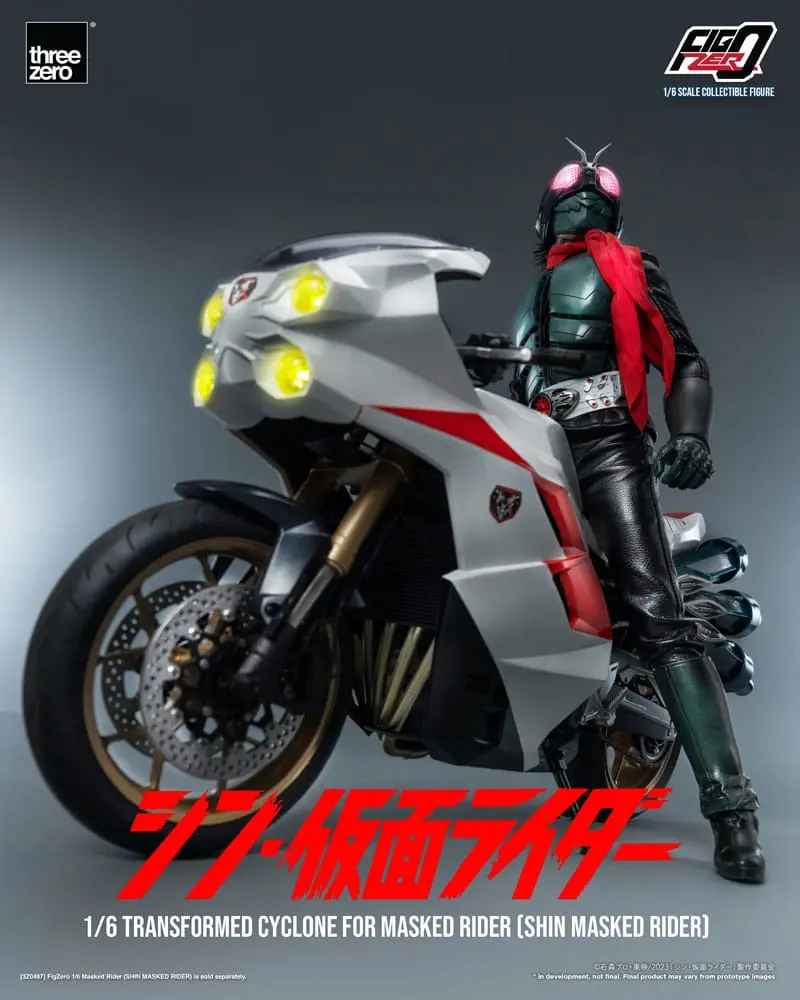 Kamen Rider FigZero Fahrzeug 1/6 Transformed Cyclone for Shin Masked Rider 35 cm Produktfoto