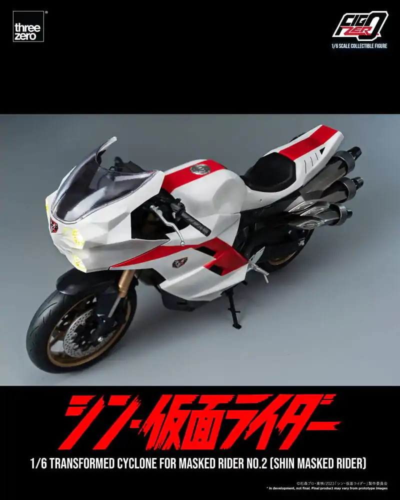 Kamen Rider FigZero Fahrzeug 1/6 Transformed Cyclone for Shin Masked Rider No. 2 35 cm Produktfoto