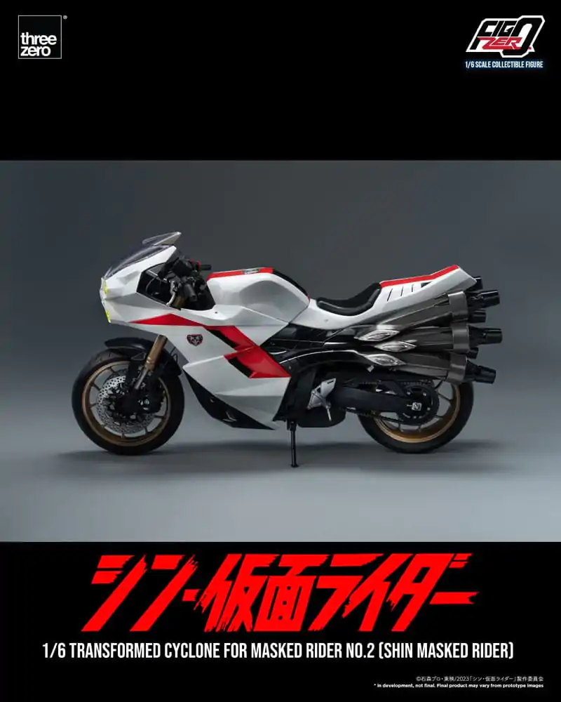 Kamen Rider FigZero Fahrzeug 1/6 Transformed Cyclone for Shin Masked Rider No. 2 35 cm Produktfoto