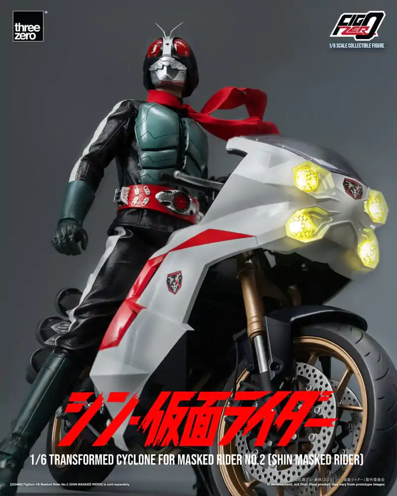 Kamen Rider FigZero Fahrzeug 1/6 Transformed Cyclone for Shin Masked Rider No. 2 35 cm Produktfoto