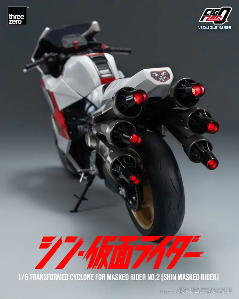 Kamen Rider FigZero Fahrzeug 1/6 Transformed Cyclone for Shin Masked Rider No. 2 35 cm Produktfoto