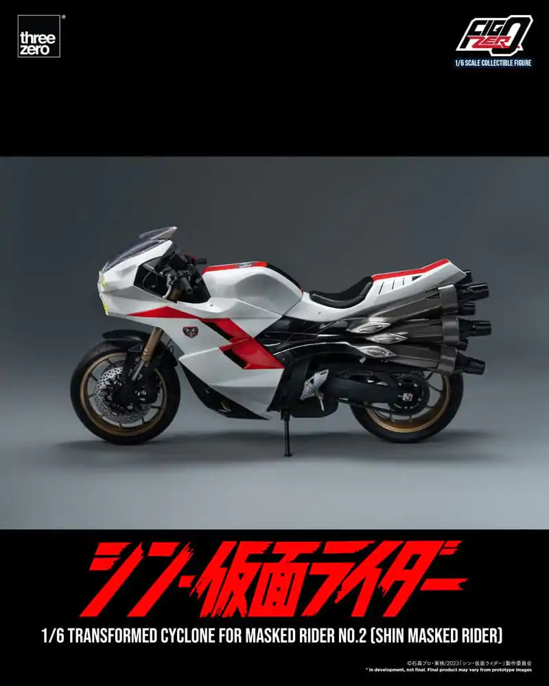 Kamen Rider FigZero Fahrzeug 1/6 Transformed Cyclone for Shin Masked Rider No. 2 35 cm Produktfoto