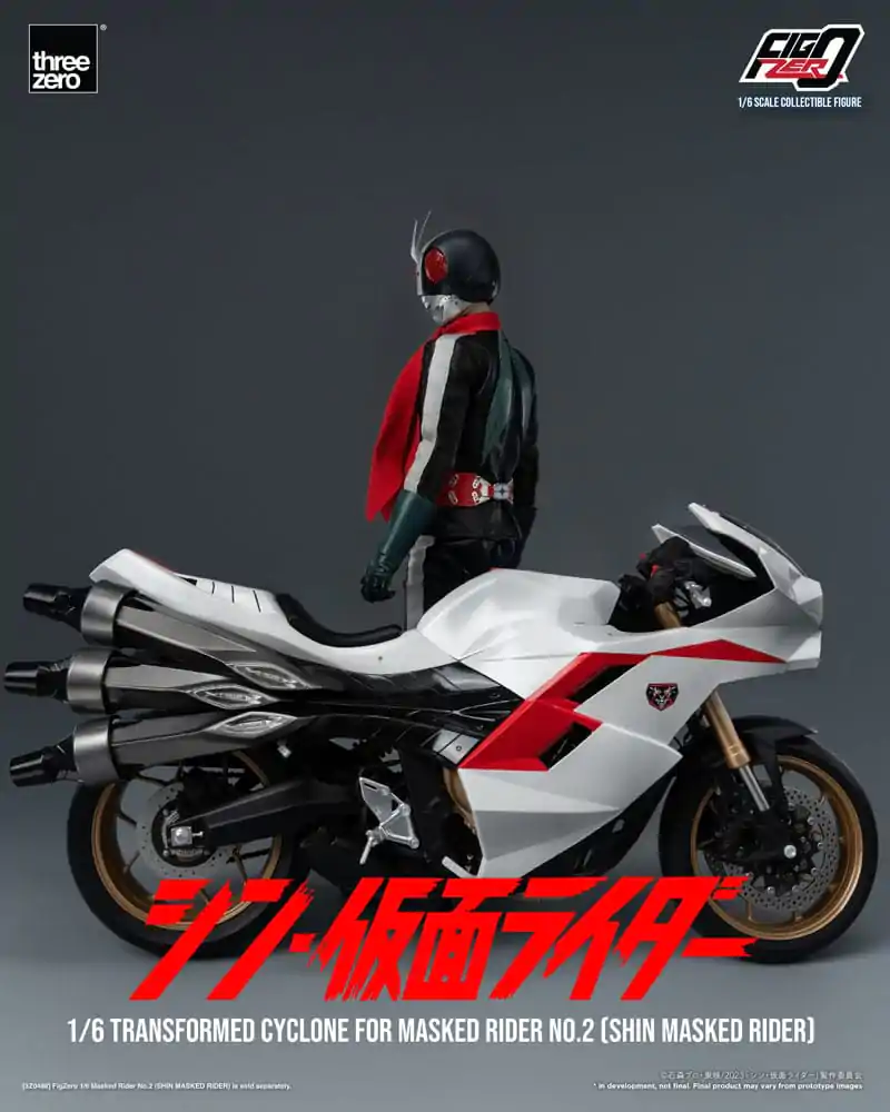 Kamen Rider FigZero Fahrzeug 1/6 Transformed Cyclone for Shin Masked Rider No. 2 35 cm Produktfoto