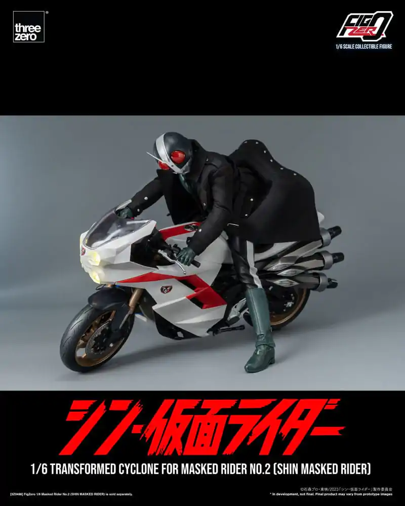 Kamen Rider FigZero Fahrzeug 1/6 Transformed Cyclone for Shin Masked Rider No. 2 35 cm Produktfoto