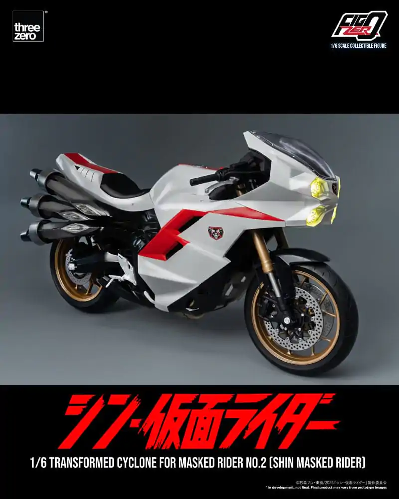 Kamen Rider FigZero Fahrzeug 1/6 Transformed Cyclone for Shin Masked Rider No. 2 35 cm Produktfoto