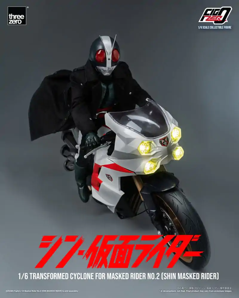 Kamen Rider FigZero Fahrzeug 1/6 Transformed Cyclone for Shin Masked Rider No. 2 35 cm Produktfoto