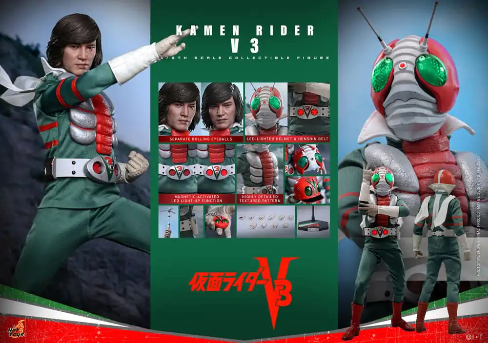 Kamen Rider V3 1/6 Kamen Rider V3 Action Figur 30 cm Produktfoto