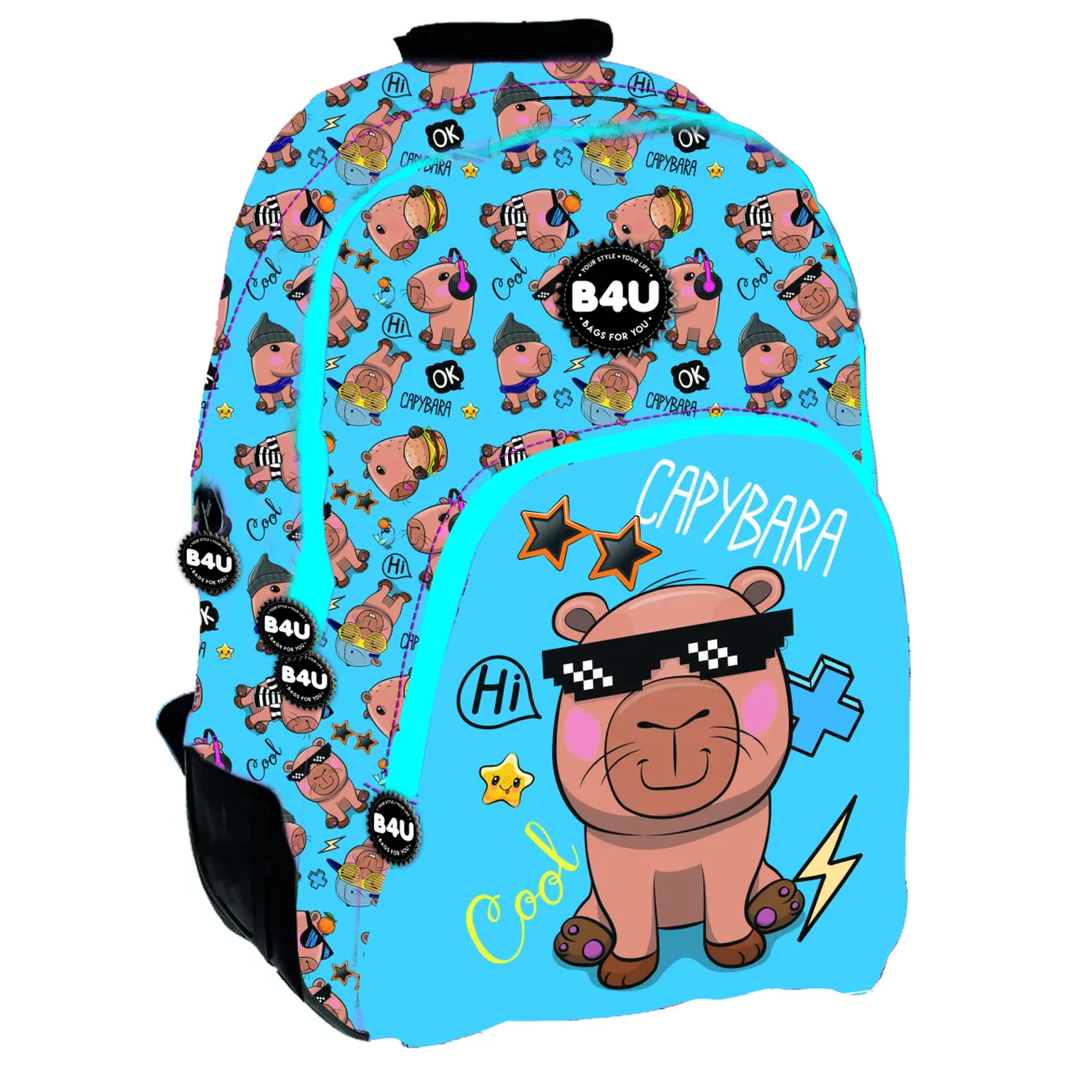 Capybara Cool Schulranzen, Tasche 44 cm Produktfoto