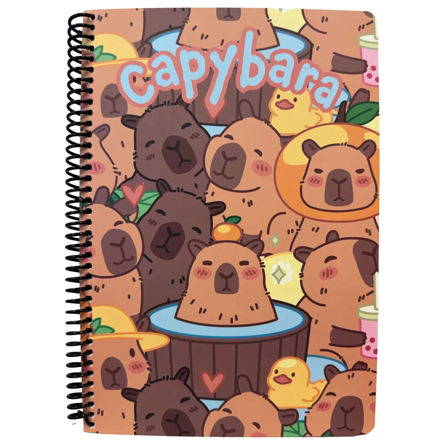 Capybara Spa B/5 liniertes Spiral-Notizbuch, 70 Blatt Produktfoto