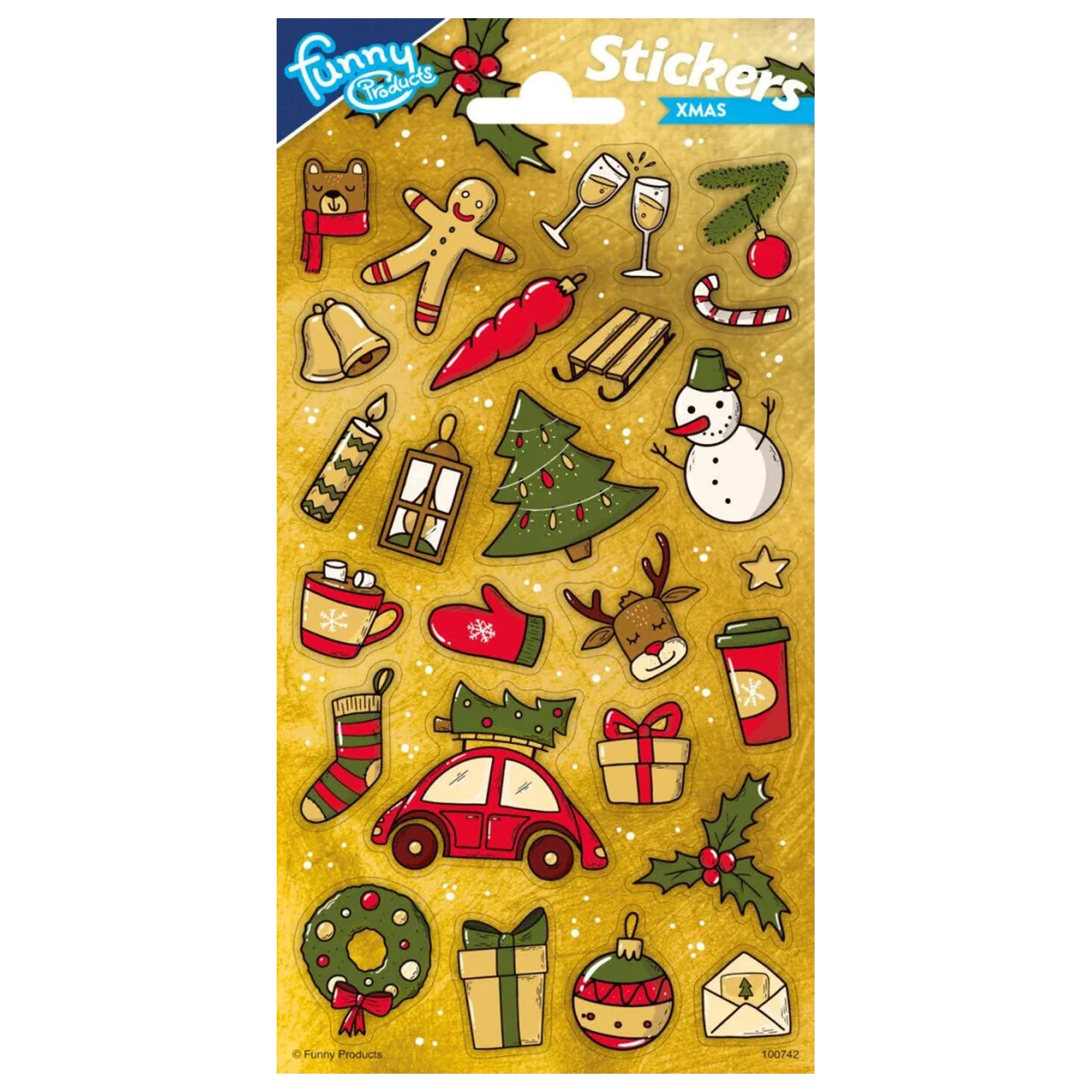 Weihnachtsbaum-Glitzer-Aufkleber Produktfoto