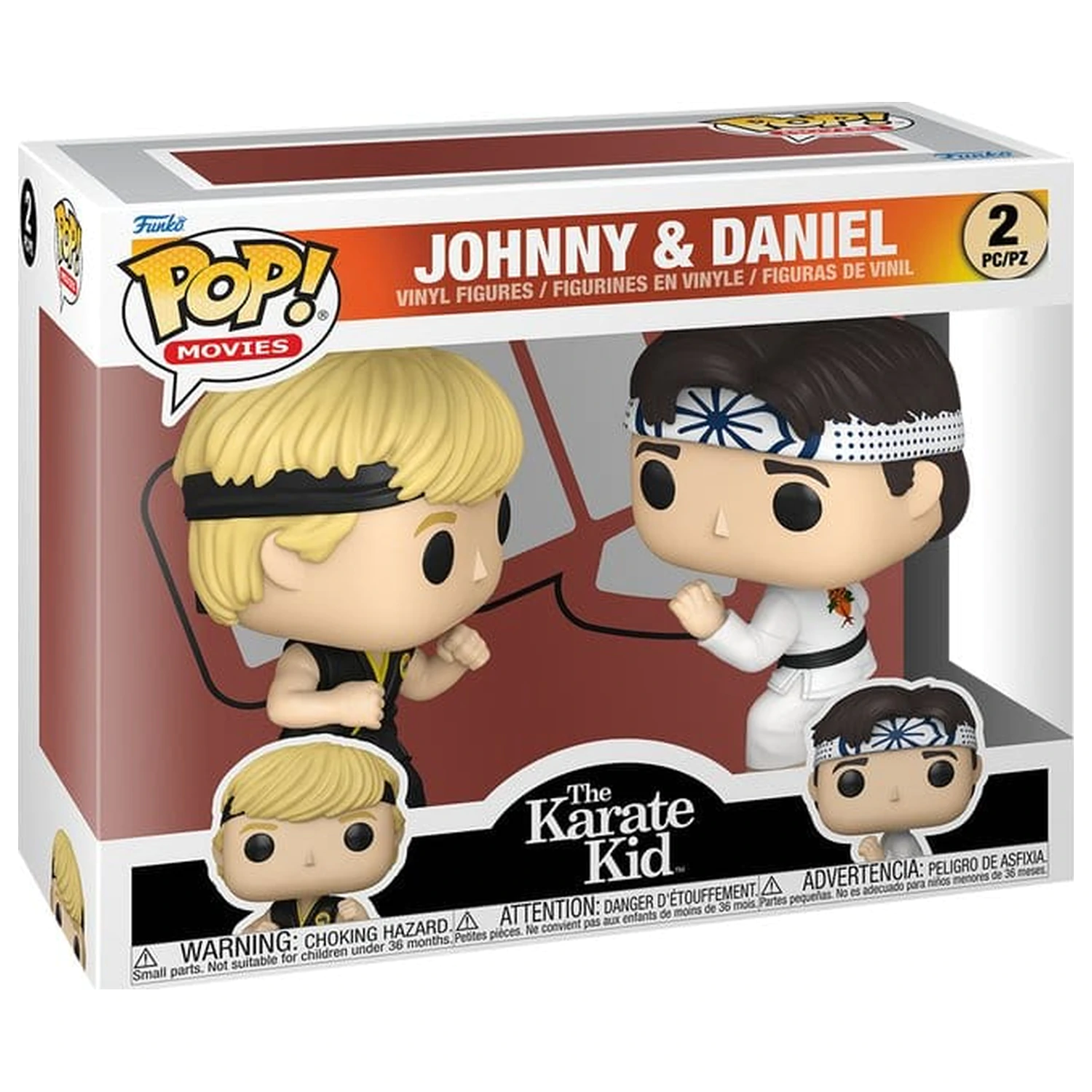 Karate Kid Funko POP! Movies Vinyl Figuren 2er-Pack Johnny & Daniel 9 cm Produktfoto
