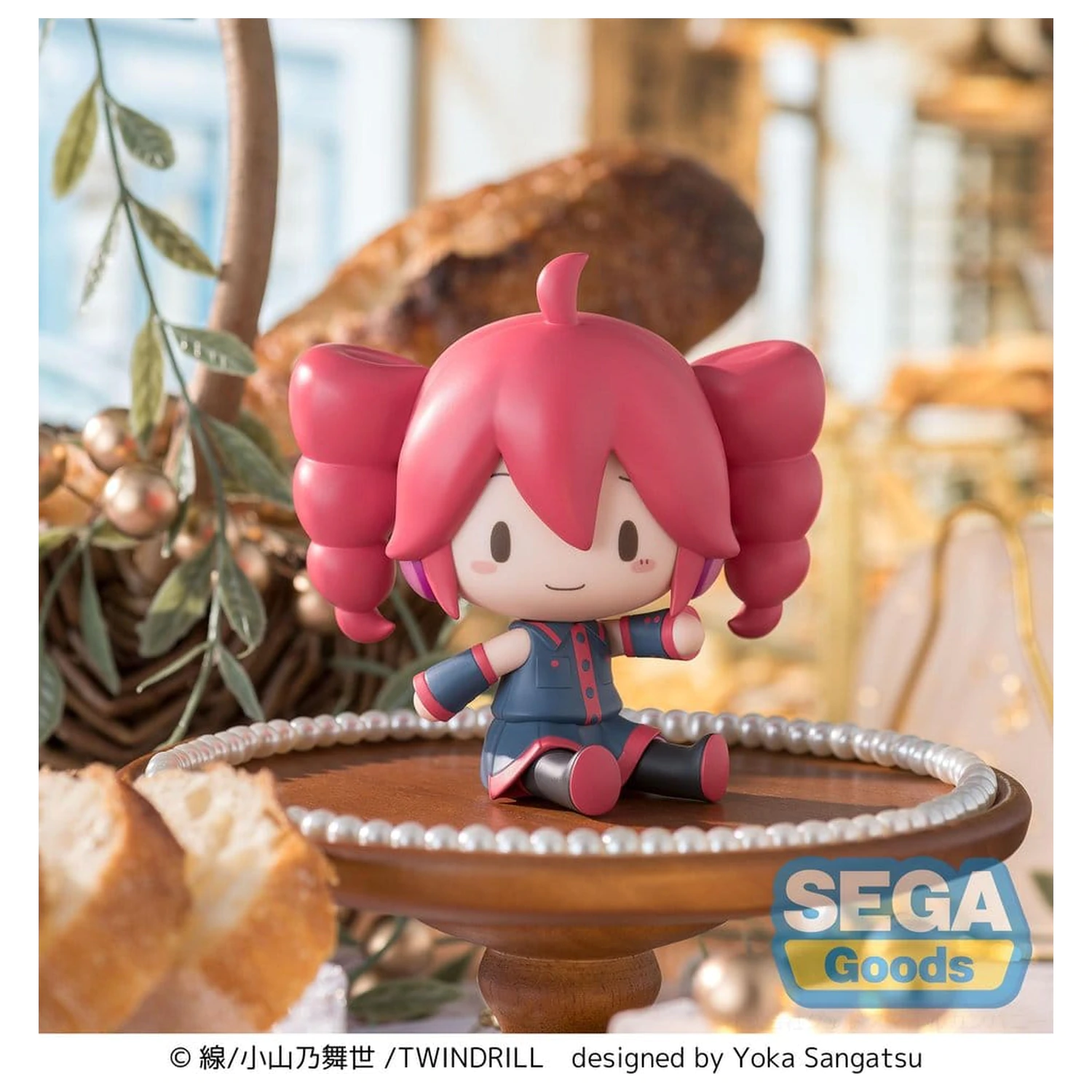 Kasane Teto fuwa petit Mini Figur Kasane Teto 8 cm Produktfoto