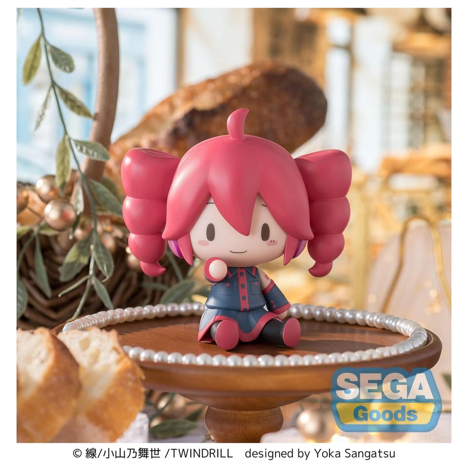 Kasane Teto fuwa petit Mini Figur Kasane Teto 8 cm Produktfoto