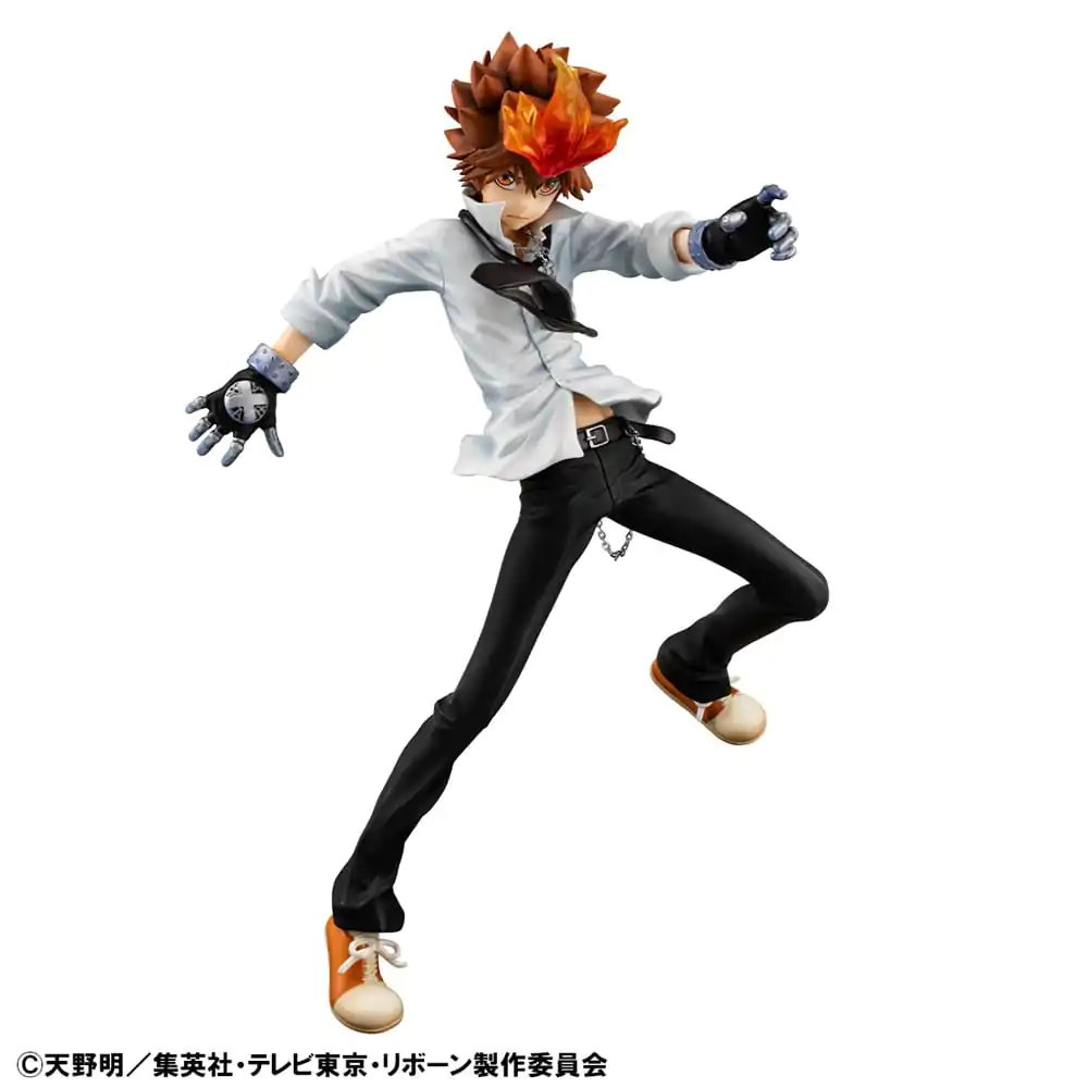 Katekyo Hitman Reborn! G.E.M. Series PVC Statue Tsunayoshi Sawada & Kyoya Hibari & Reborn Set 21 cm Produktfoto