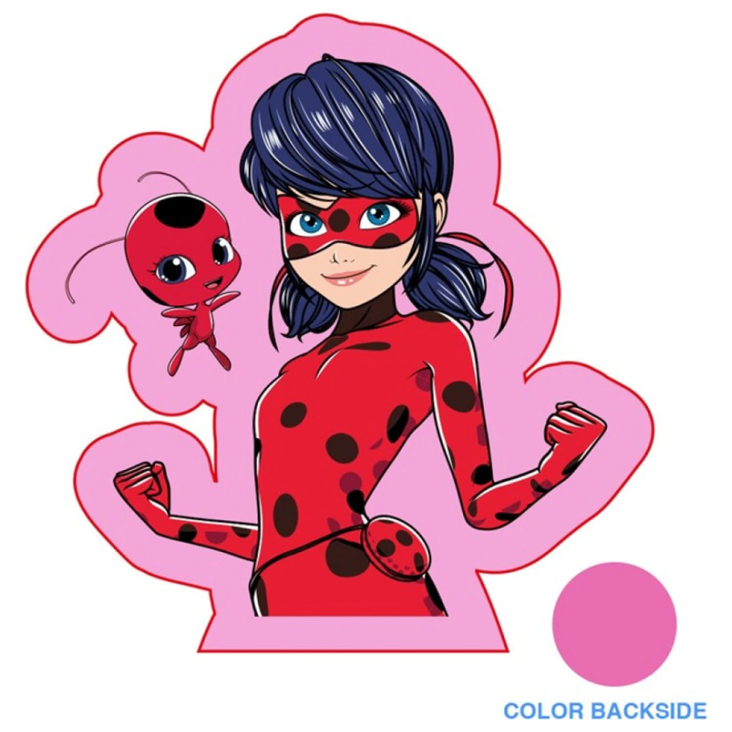 Miraculous: Tales of Ladybug & Cat Noir Rosa Geformtes Kissen, Dekokissen Produktfoto
