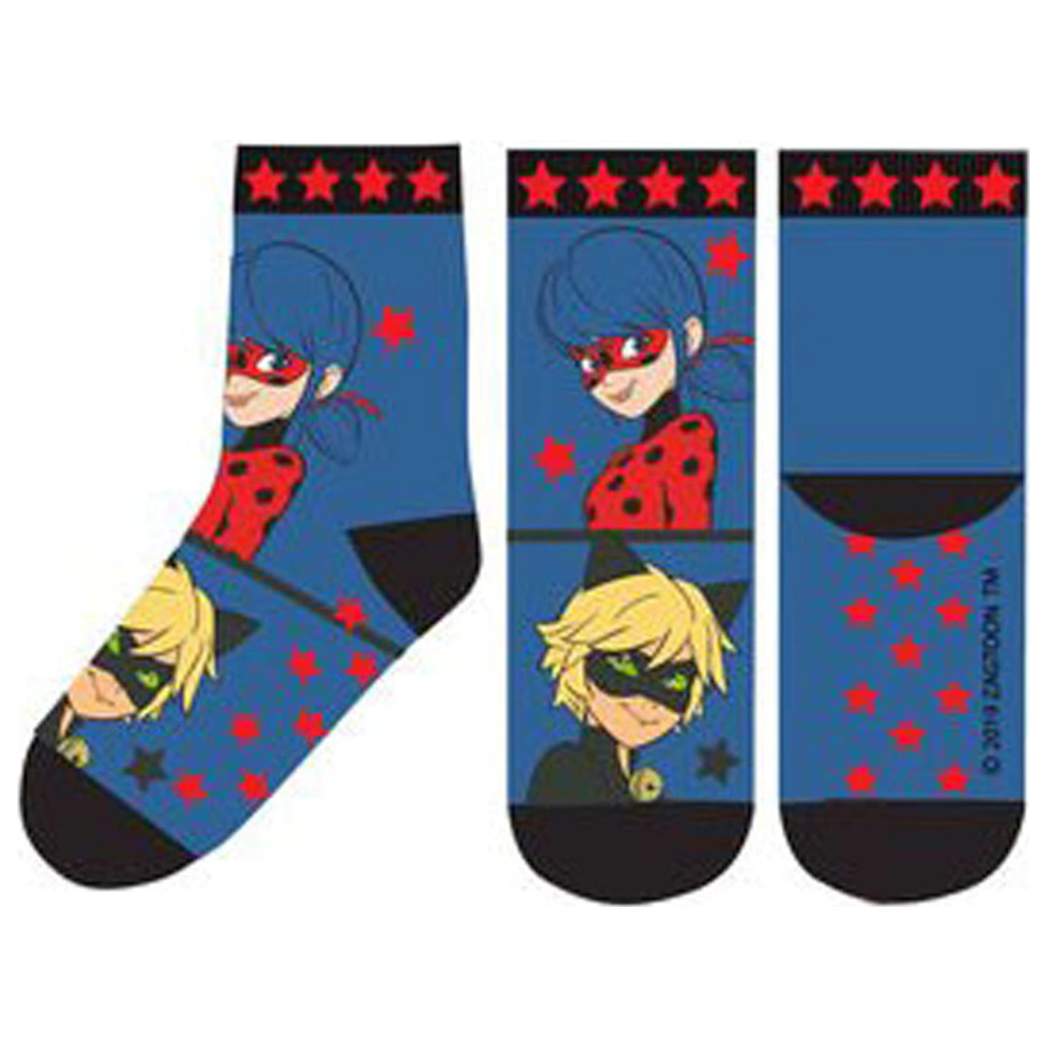 Miraculous Ladybug and Cat Noir Adventures Stars Kinder dicke Anti-Rutsch Socken 27/30 Produktfoto