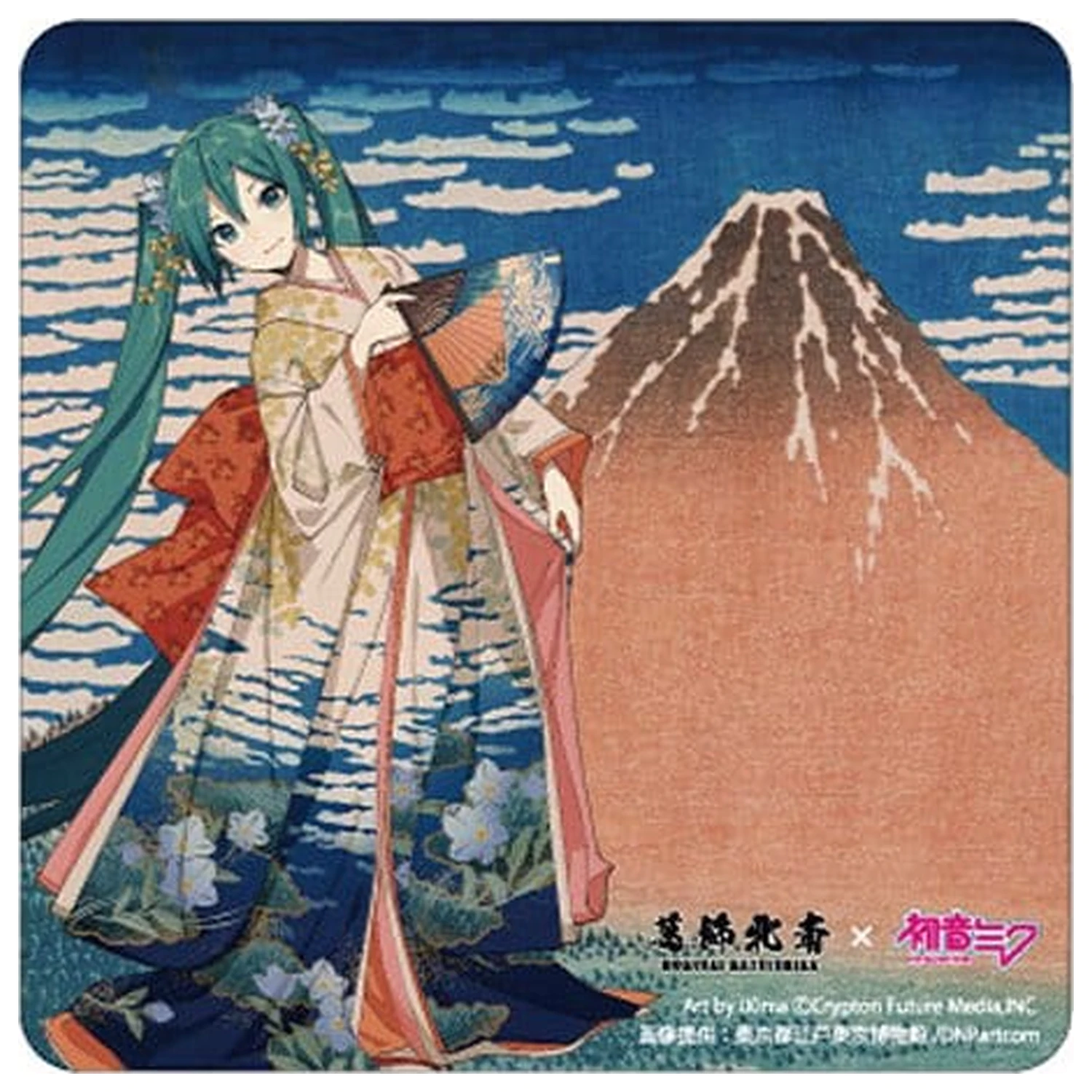 Katsushika Hokusai x Hatsune Miku Auto-Magnet Thirty-six Views of Mount Fuji Fine Wind, Clear Morning Produktfoto
