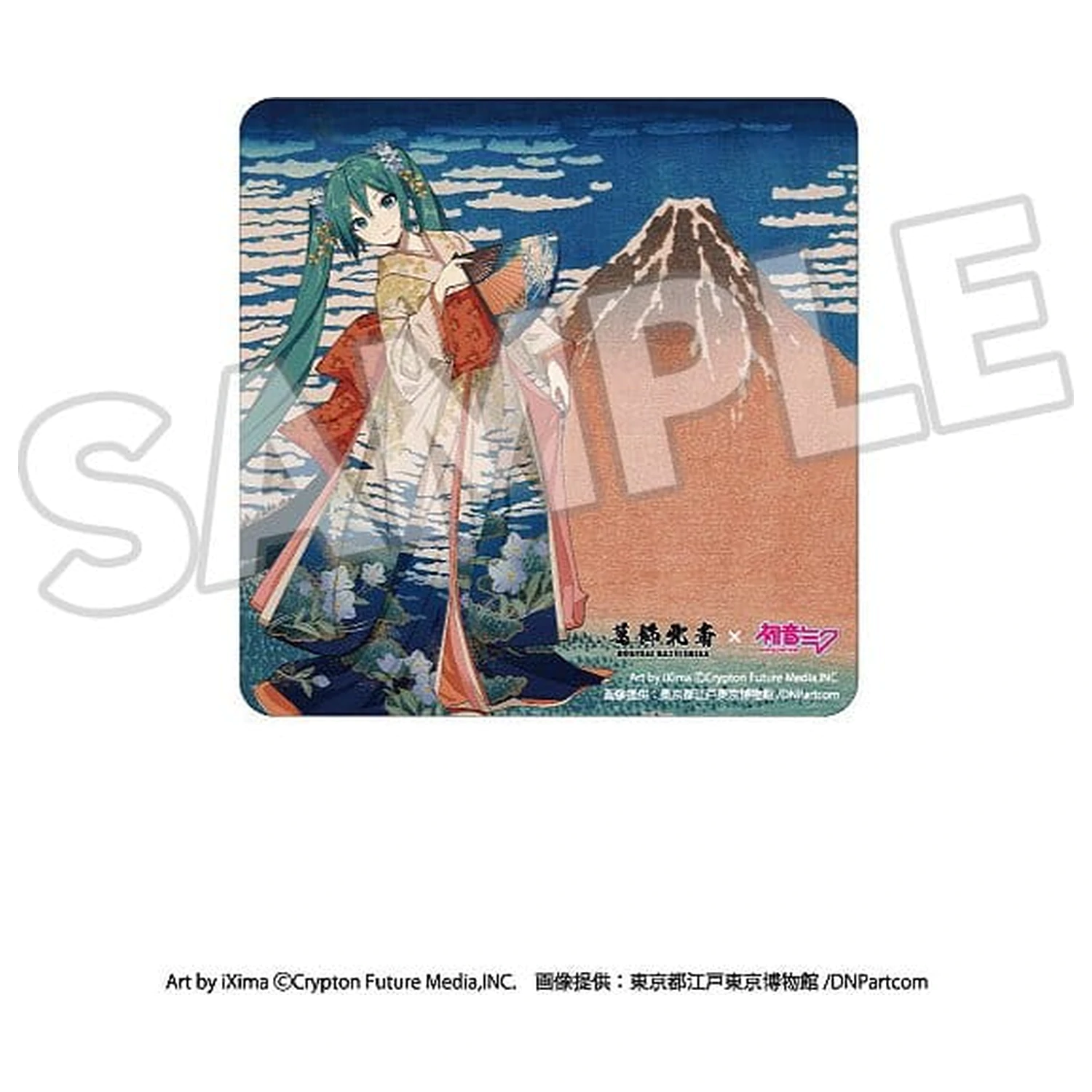 Katsushika Hokusai x Hatsune Miku Auto-Magnet Thirty-six Views of Mount Fuji Fine Wind, Clear Morning Produktfoto
