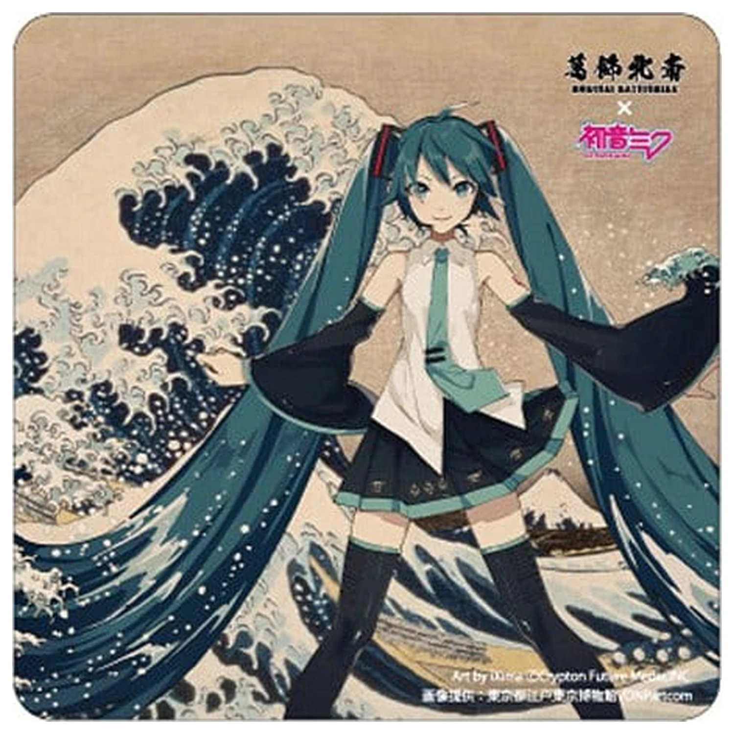 Katsushika Hokusai x Hatsune Miku Auto-Magnet Thirty-six Views of Mount Fuji/The Great Wave off Kanagawa Produktfoto