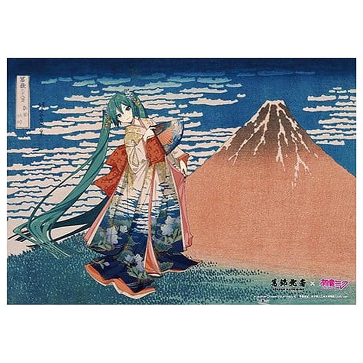 Katsushika Hokusai x Hatsune Miku Acryl Panel Thirty-six Views of Mount Fuji Fine Wind, Clear Morning 30 cm Produktfoto