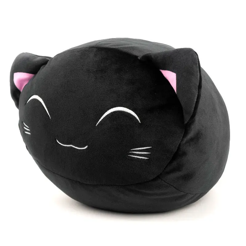 Kawai Nemu Neko black cat Plüschfigur 20cm Produktfoto