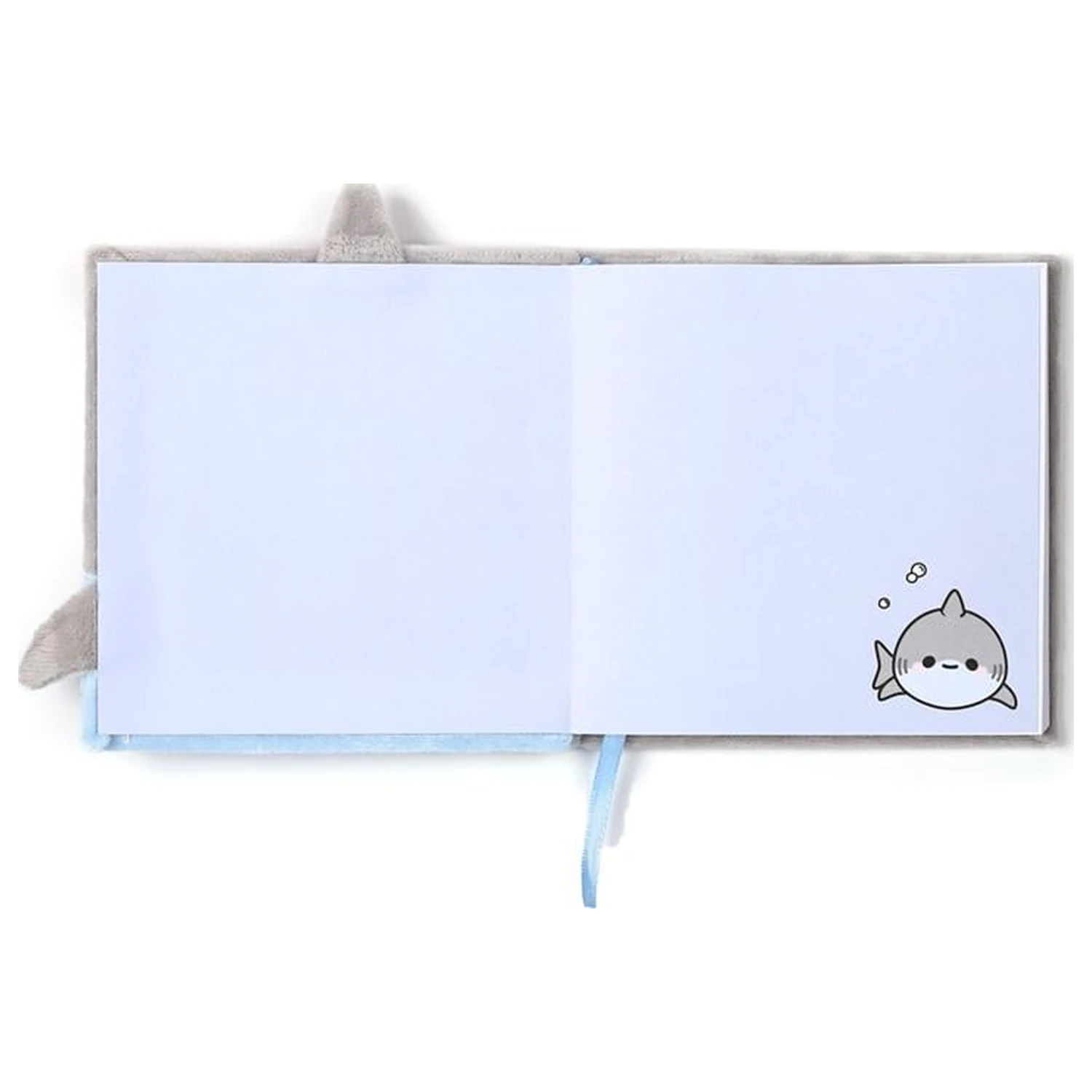 Kawaii Adoramals Hai Premium flauschiges Notizbuch Produktfoto