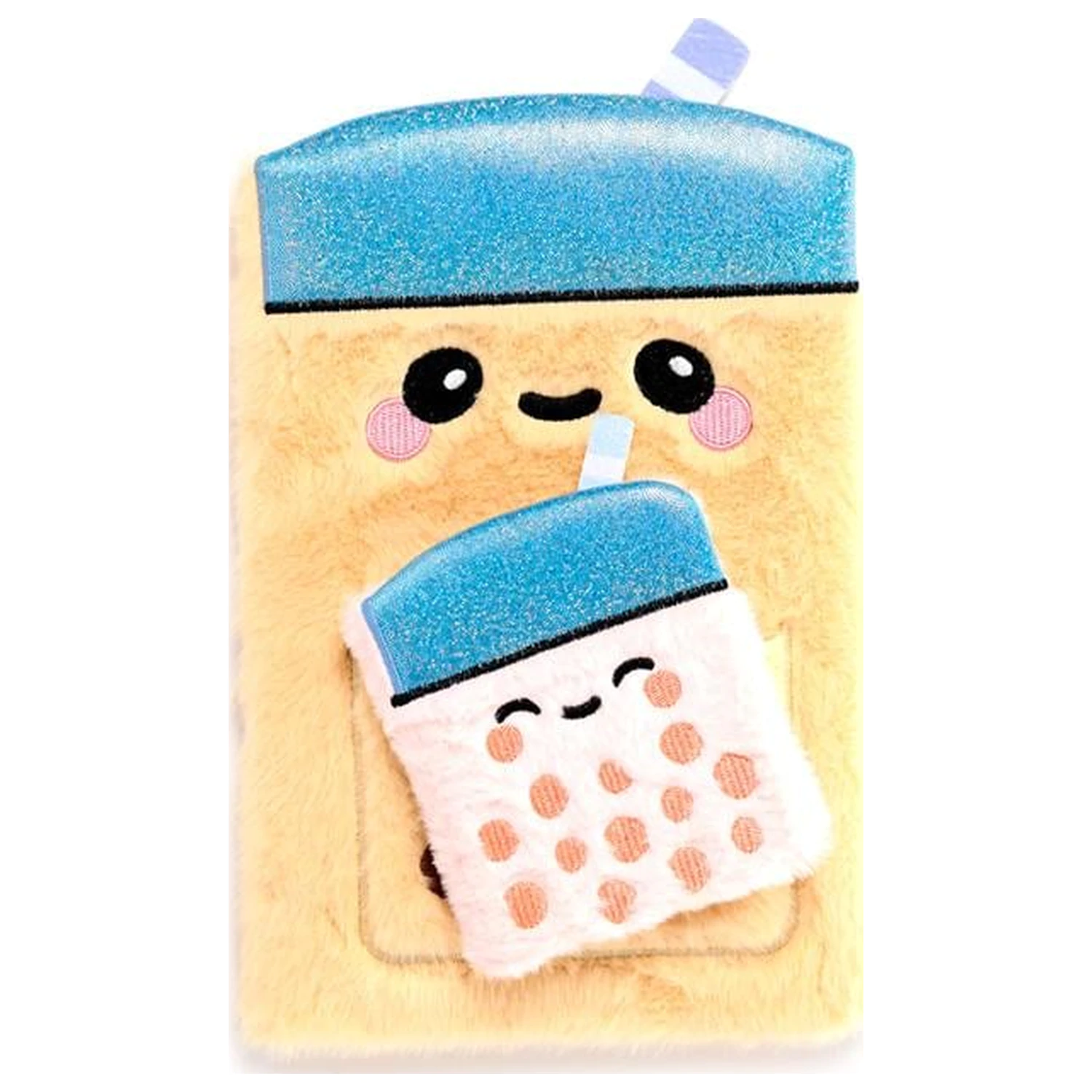 KAWAII Boba the Bubble Tea Premium flauschiges Notizbuch + 1 Mini Produktfoto