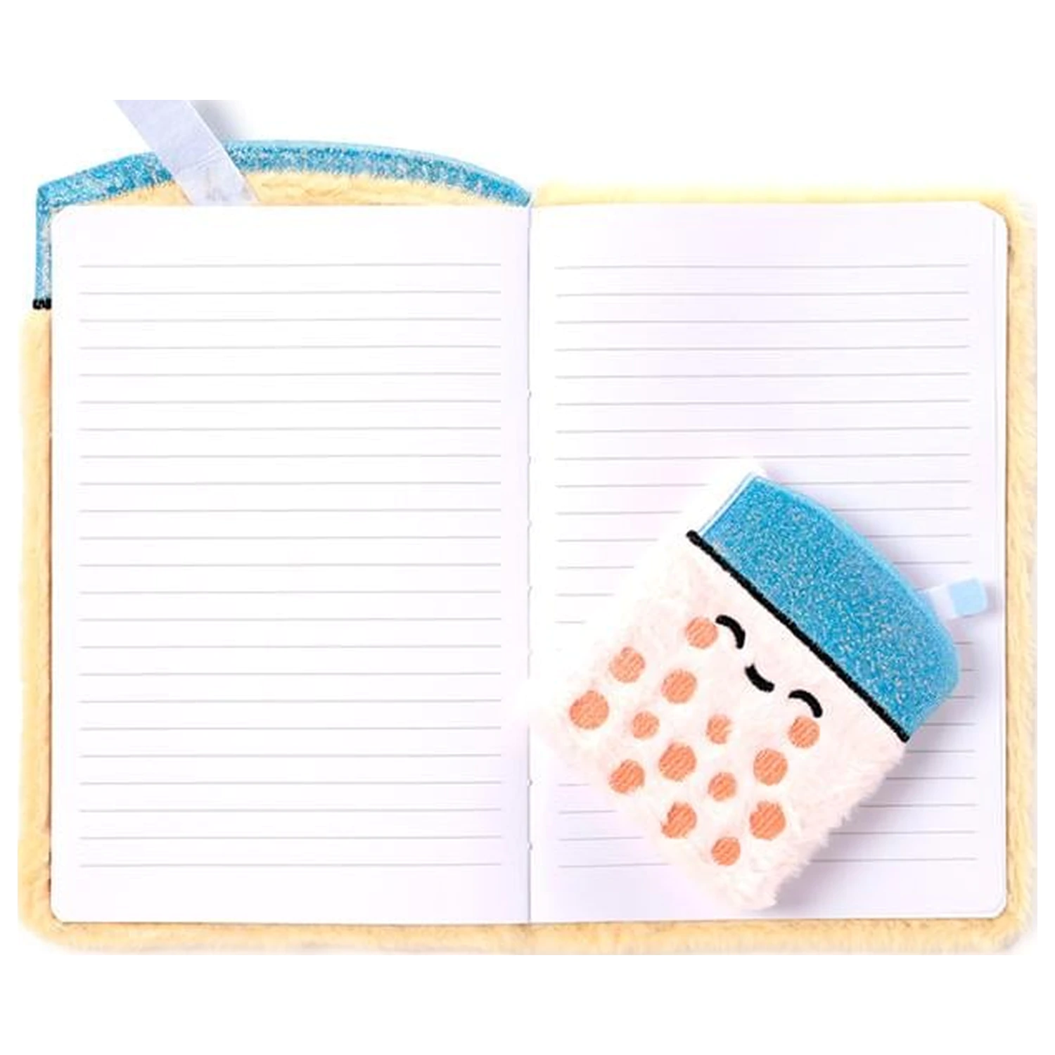 KAWAII Boba the Bubble Tea Premium flauschiges Notizbuch + 1 Mini Produktfoto