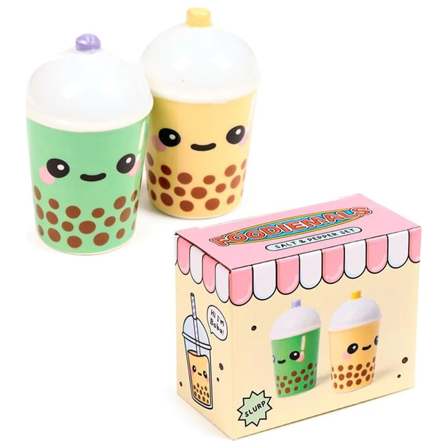 KAWAII Boba the Bubble Tea Salz- und Pfefferstreuer Set Produktfoto