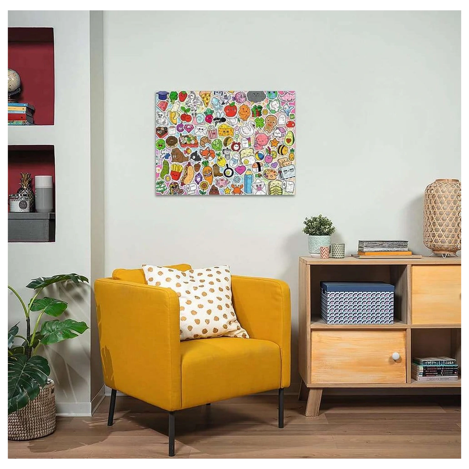 Kawaii Jigsaw Puzzle Cute Kawaii Chaos (500 Teile) Produktfoto