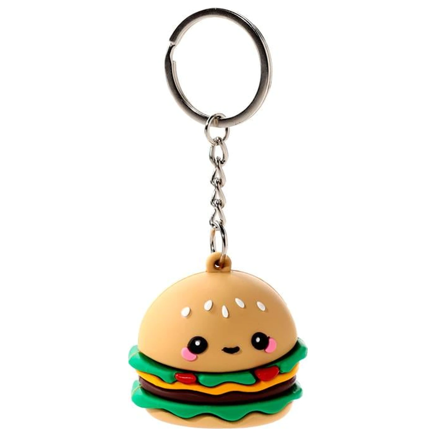KAWAII Hammy der Burger PVC 3D Schlüsselanhänger Produktfoto