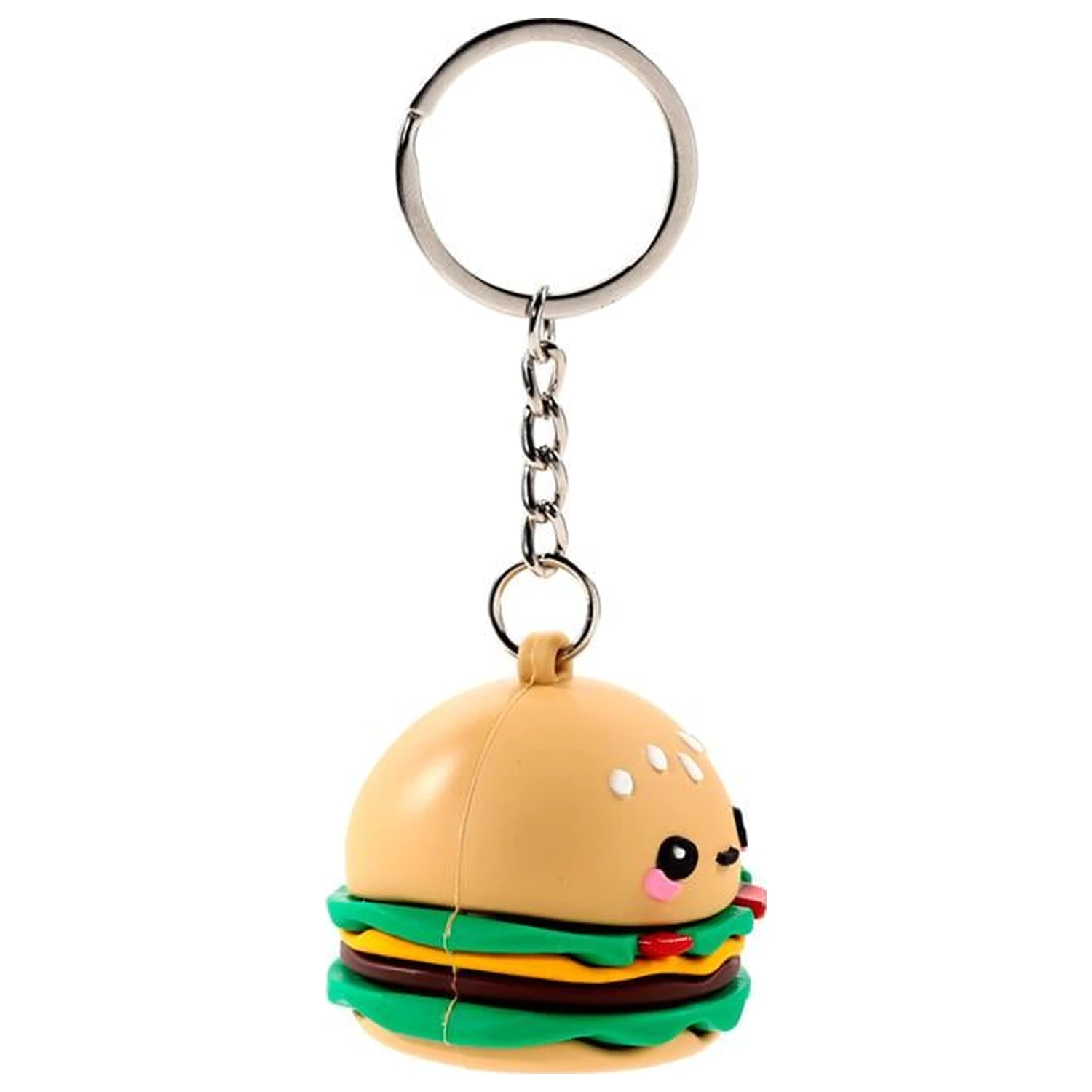 KAWAII Hammy der Burger PVC 3D Schlüsselanhänger Produktfoto
