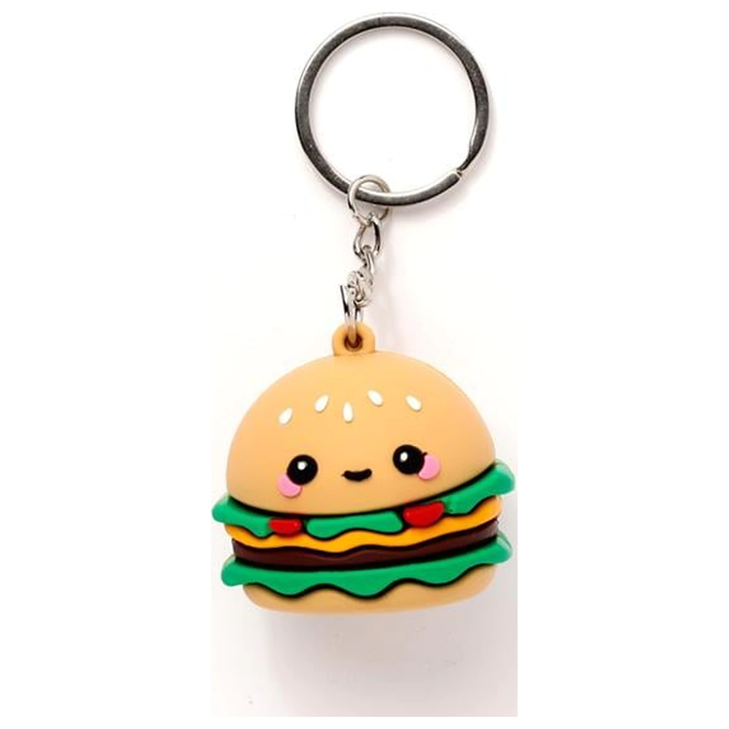 KAWAII Hammy der Burger PVC 3D Schlüsselanhänger Produktfoto