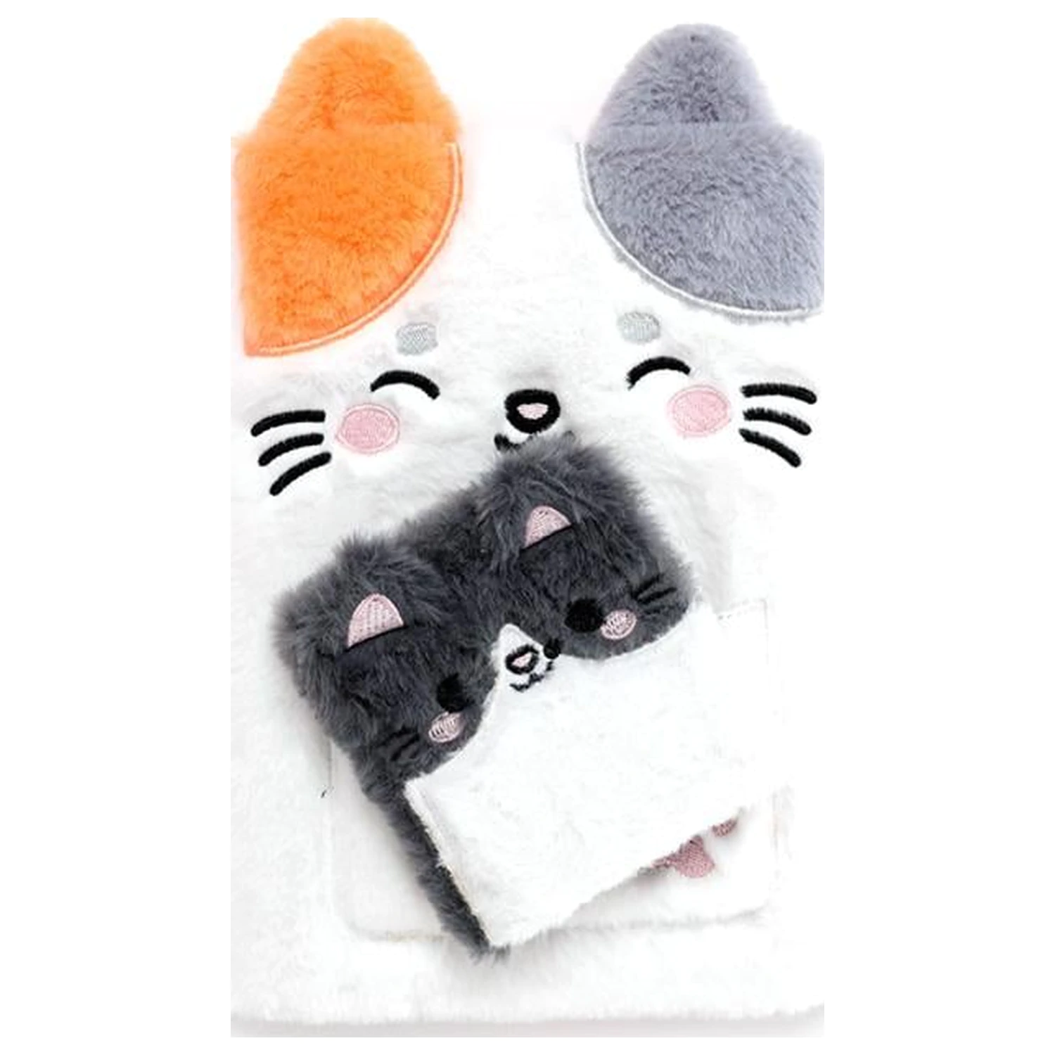 KAWAII Lola the Cat Premium Flauschiges Notizbuch + 1 Mini Produktfoto